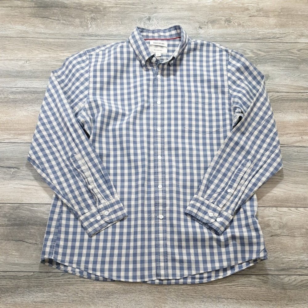 Goodthreads Mens XL Long Sleeve Shirt Office Work Casual Slim Fit Dress Cotton